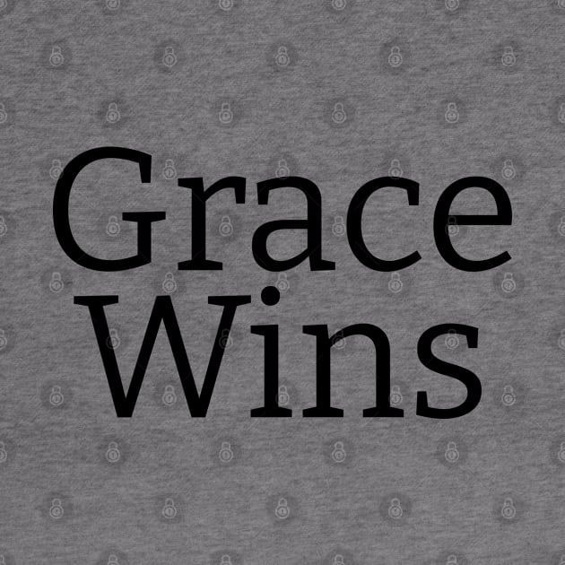 Grace Wins  | Christian Design |Typography by 4salvation